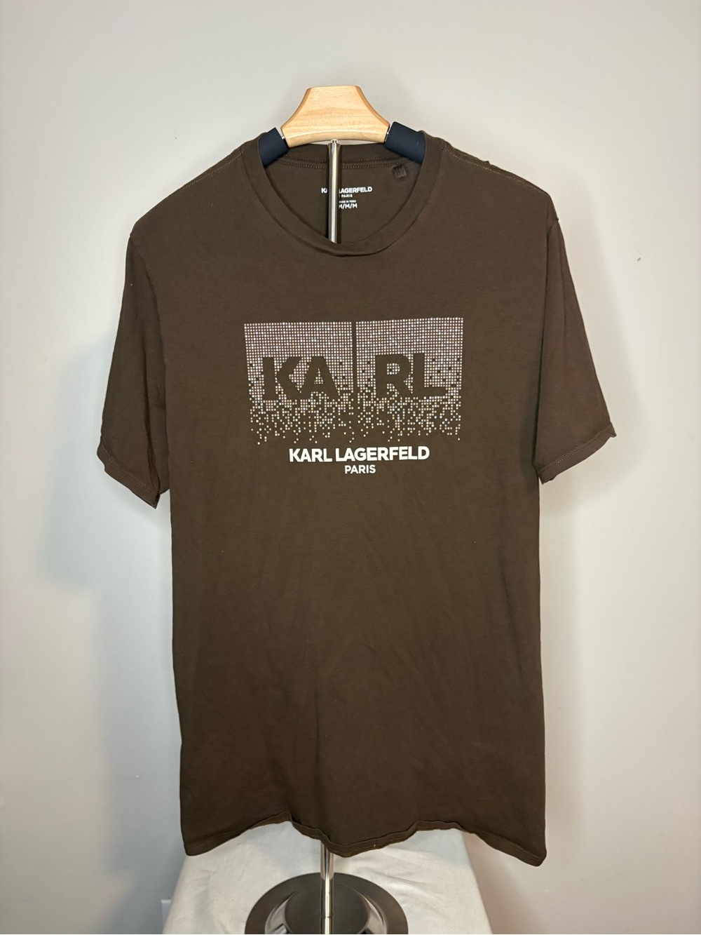 Karl Lagerfeld Brown Short Sleeve Logo Tee